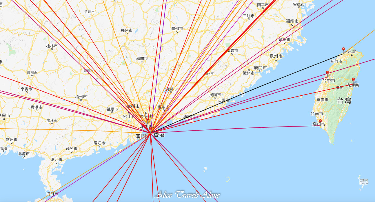 飛行記錄小工具 Myflightradar24 愛麗斯獨遊記